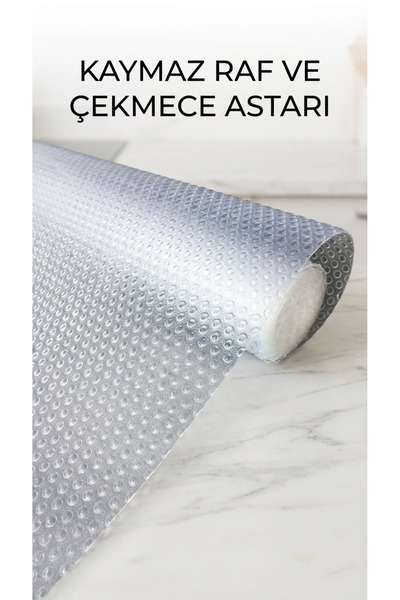 Clevora Neklizajuća PVC navlaka za police 45x300 cm Prozirni zaštitni premaz ...