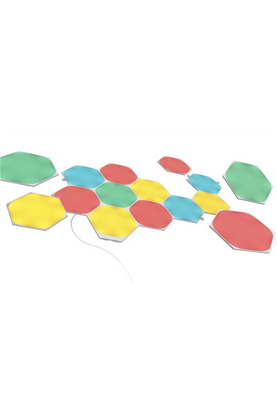 Nanoleaf NL42-6002HX-15PK, RGB, Wi-Fi, Alb