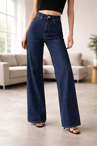 Trn JNS Nova Stretch Fabric Loose Women's Blue Medium Snow Super High Waist L...