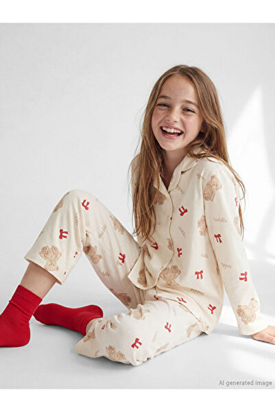 LC Waikiki I Shirt Roba Collar Girl Pijama Set iz Freezen Store-a