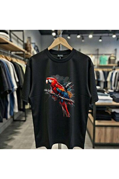 playwear Majica sa šarenim papagajem, 100% pamuk, standardnog kroja, s okrugl...