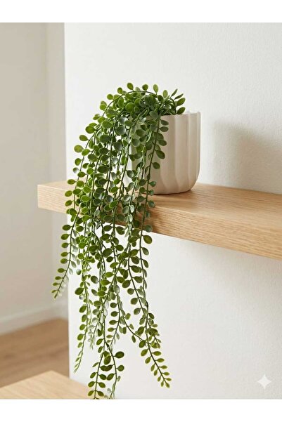 Kitchen Dream مصباح معلق طويل على شكل زهرة صناعية من البلاستيك أزرق بلون الكو...