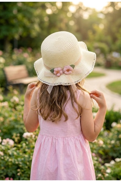 LAGRANZE Μίνι Ψάθινο Καπέλο Ριβιέρα 4-8 ετών