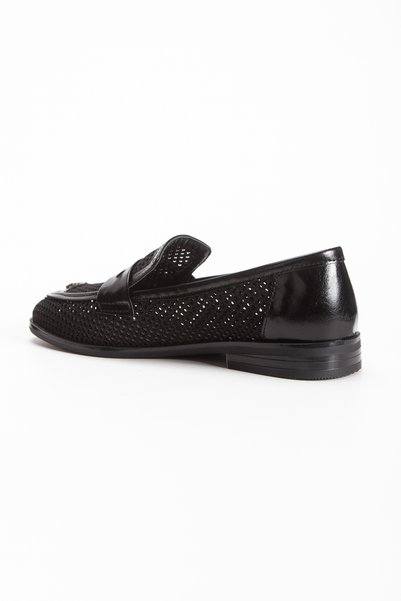 Melvoria Women's Buckled Knitwear Loafers Shoes