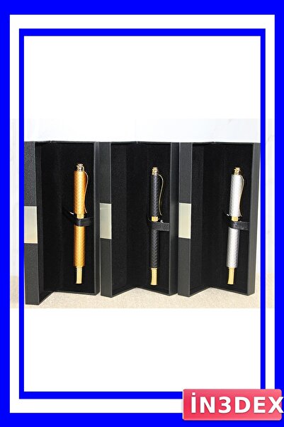 İN3DEX Patterned Metal Body Ballpoint Pen with Special Box
