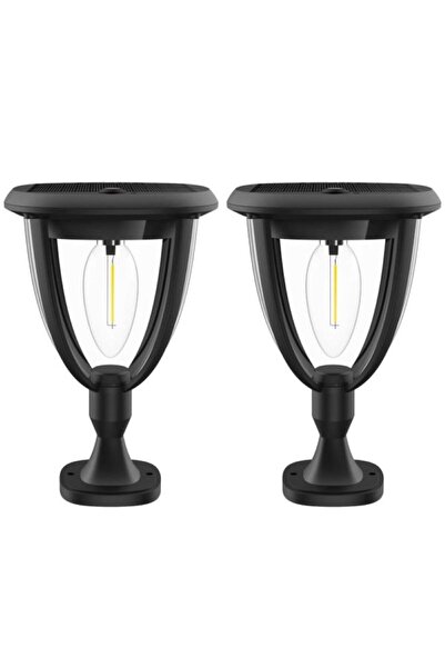 SimpluAcasa Set of 2 ClassLights 3-in-1 LED Solar Lamp, IP65, 3 Mountings, 20...