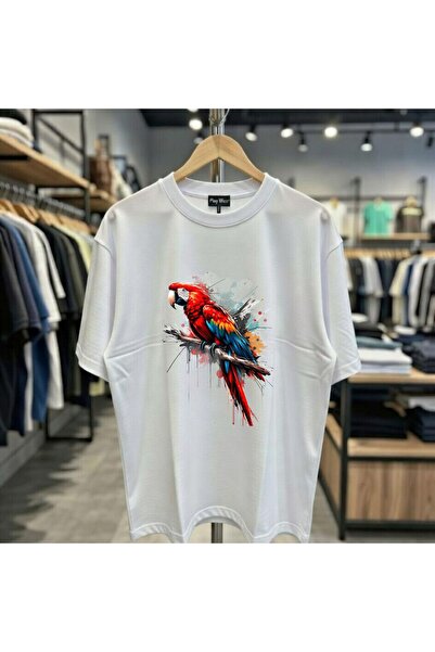 playwear Majica sa šarenim papagajem, 100% pamuk, standardnog kroja, s okrugl...