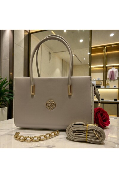 ZİVORA Women's Black Handbag with Shoulder Bag Gold Accessories, Stylish Clas...