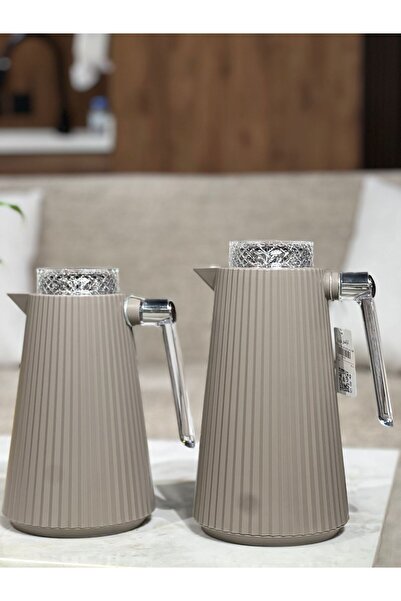 sahal aloula Unique white 1-liter thermos set , Heat-Retaining for up to 6-9 ...