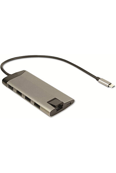 Inter-Tech GDC-802 Docking Station (USB, HDMI, RJ-45, Power Delivery)