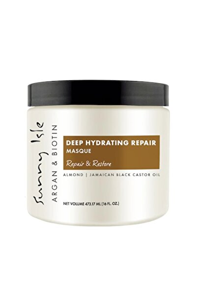 Sunny Isle Mască hidratantă reparatoare cu argan și biotină, Sunny Isle, 473 ml