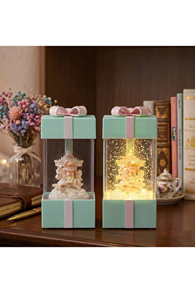 EVİST Büyülü Atlı Karınca Tasarımlı Hediye Kutusu Kar Küresi - Işıklı & Müzik...