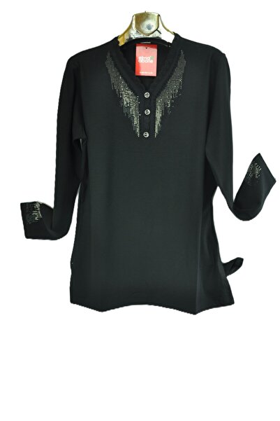 elma abone بلوزة نسائية من قماش يونكا الممشط مطرزة بالحجر من الموسم الجديد