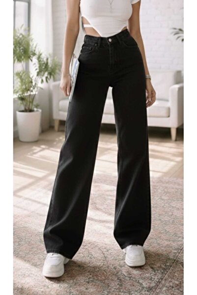 Trn JNS Nova Sa likrom Široke ženske plave srednje snježne super Visok struk ...