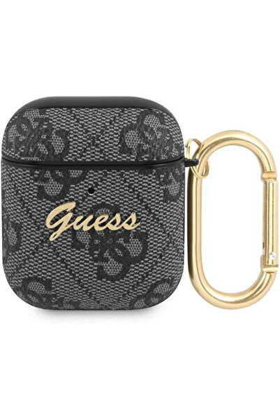Guess Case 4G Script Logo Airpods Generation 1/2 Gray