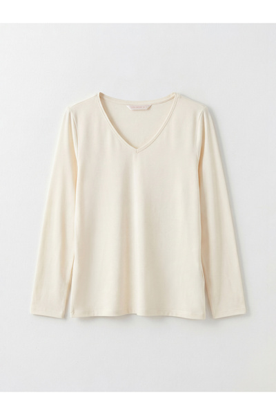 LC Waikiki Γυναικεία πιτζάμα Özmarka New Season με λαιμόκοψη V