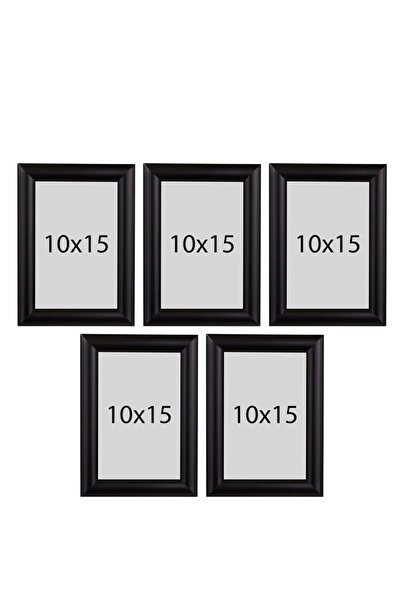 LİFE GLOBAL 10X15 5 Pieces Black Picture Photo Frame