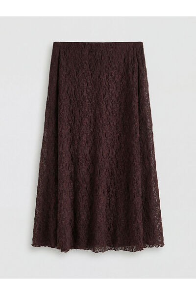 LC Waikiki Peak New Season Elastic Waist Lace Skirt