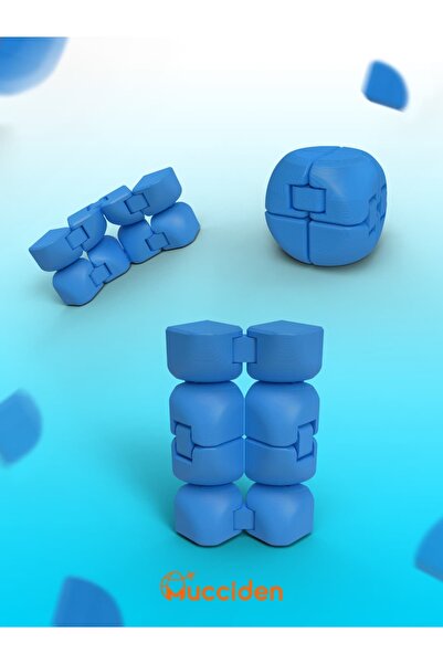 katlaç | V2 Mavi Infinity Cube – Sonsuz Küp & Hareketli Stres Küpü