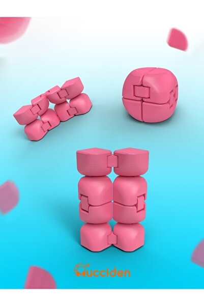 katlaç | V2 Pembe Infinity Cube – Sonsuz Küp & Hareketli Stres Küpü