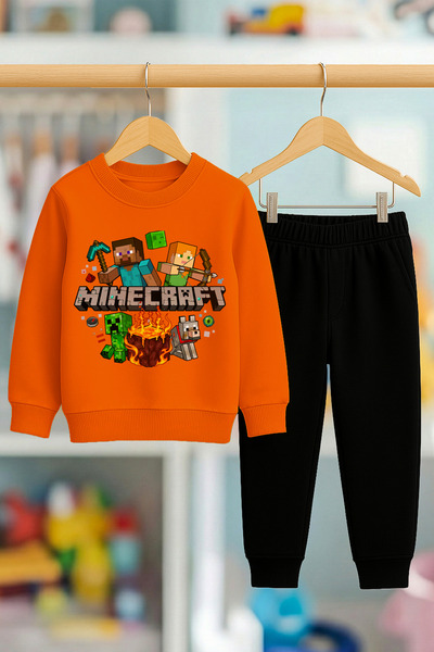 BookOrBook Alt Üst Çocuk Eşofman Takımı %100 Pamuk Premium Kalite Dogs Ice