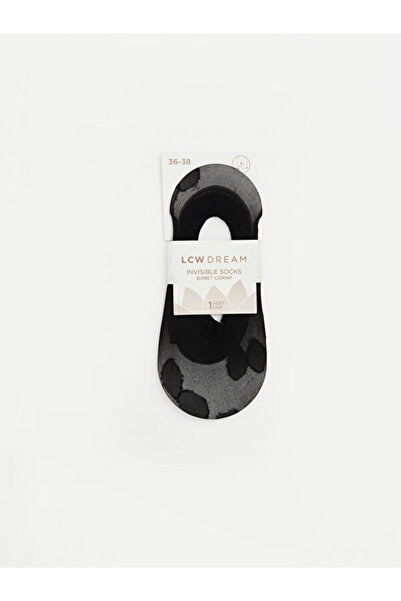 LC Waikiki Rmz Gi̇yi̇m Farkiyla Embroidered Women's Ballerina Socks