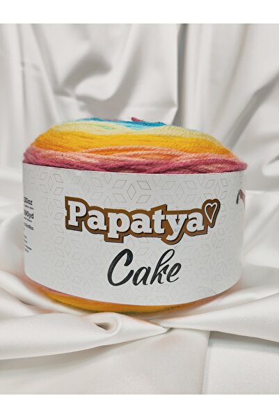 PAPATYA YARNS PAPATYA CAKE Fir de tricotat manual Ebruli (1 bucată) 150gr. Cu...