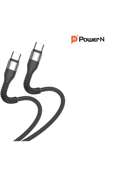 Power N Type-C Cable, Black, 60W