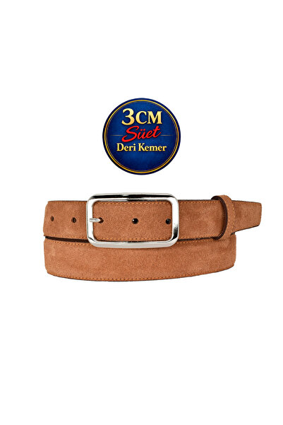 GoDeri Prava koža , 3 cm srebrne boje Sa kopčom , cimet Antilop , šivane klas...