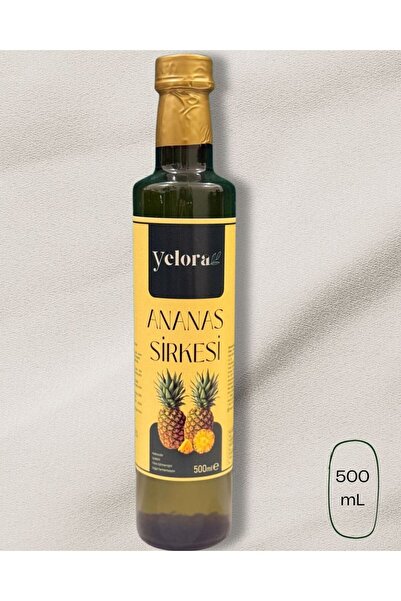 yelora Ananas Sirkesi 500 mL (%100 doğal, katkısız)