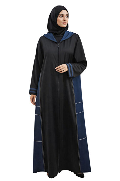 Generic Women’s Zip Front Abaya with Hood – Long Sleeve Full Length Islamic A...