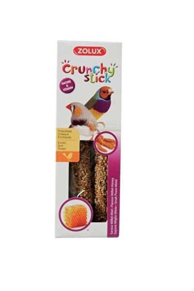 Zolux أعواد مقرمشة للطيور الزينة مع الدخن والعسل 85 غرام