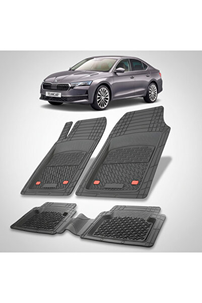 TEAMCAR Πατάκια δαπέδου συμβατά με Skoda Octavia IV Liftback Facelift 2024-20...