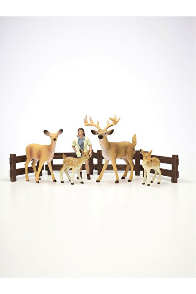 TUFY TOYS ARAŞTIRMACI VE GEYİK AİLESİ FİGÜRLERİ OYUN SETİ