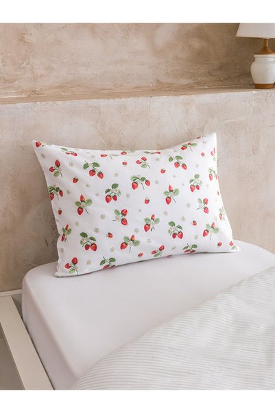 LC Waikiki Nevavm Strawberry Printed Single Duvet Cover Set with Difference
