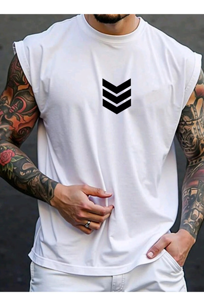 SUNFREE GEOMETRIJSKA B Štampano Muška bezrukavna odjeća bez rukava, odjeća za...