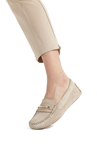 Ateş Γυναικεία σουέτ loafer μπαλαρίνες casual παπούτσια