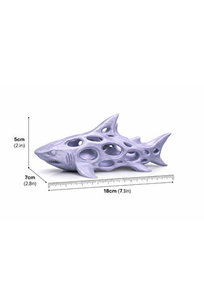 MUYU CRAFT Köpek Balığı Akvaryum Mağarası Küçük Boy Ciklet Dekor