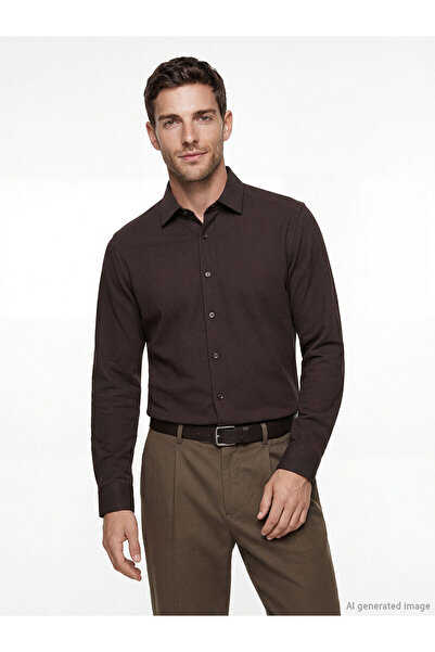 LC Waikiki Nevavm Slim Fit Dobby Men's Shirt with Difference