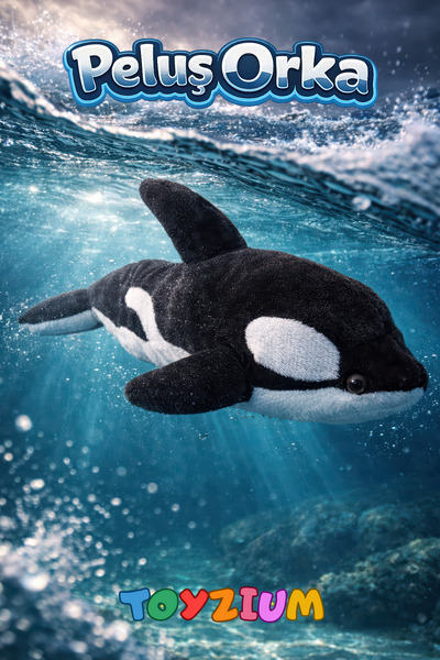 Shem Peluş Orka Balina Oyuncak 30 cm – Oyun & Uyku Arkadaşı – Yumuşak Dokulu ...