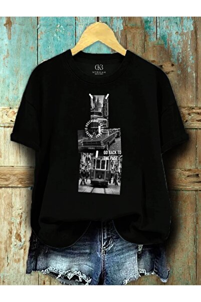 qubo sportswear & company Unisex Oversized Printed Cotton Crew Neck Short Sle...