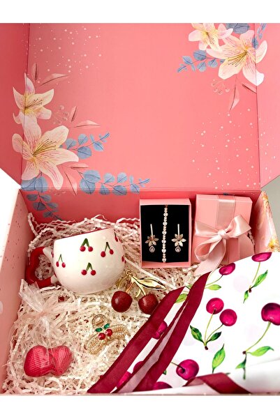 Lilyum Aksesuar Doğum Günü Öğretmenler Günü Anneler Günü Kiraz Bahar Konseptl...