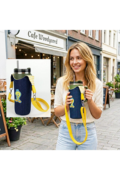 woodycord ﻿ Woodycord Husă termos pentru sticlă Tweety, realizată manual, cu ...