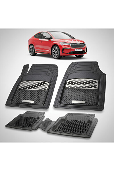 TEAMCAR Πατάκια Skoda Enyaq Coupe I Συμβατά 2022-2026 | Ασημί