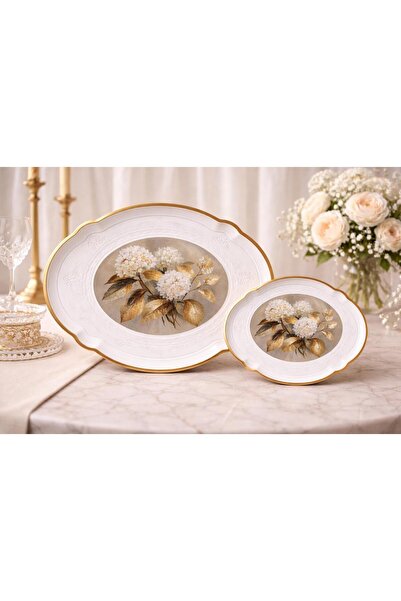 kısmet kristal Luxury Designed 2-Piece Acrylic Tray Home and Guest Presentati...