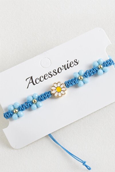 Angel Of Life Daisy Enamel Macrame Braided Rope Bracelet