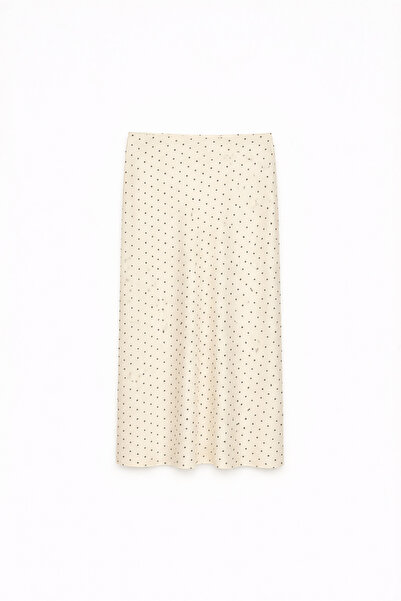 Babushka Екрю Пуантіє Десен Сатен Спідниця