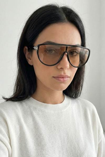 Kapin Toyre Damla Çerçeve Güneş Gözlüğü - Nude Cam