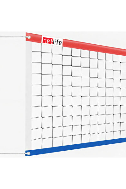 Netlife Voleybol Filesi Kırmızı*Beyaz*Mavi 100x300cm