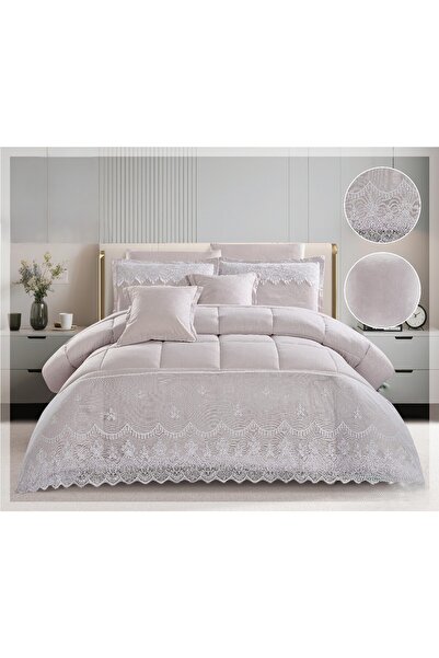 Red Rose مفرش نفرين ملكي بتصميم الدانتيل ليضيف الجمال الى اكسسوارات غرفتك مقا...